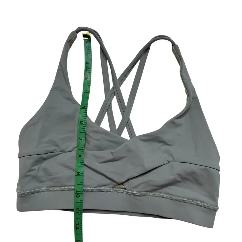 LULULEMON Wrap Energy Bra in Misty Moss Green Size 4 Womens Luxtreme #W2AYCS
